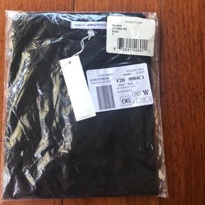 NWT James Perse Black Long Sleeve T-shirt